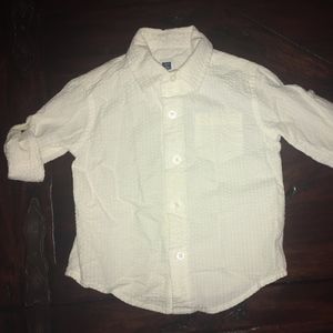 Janie & Jack White Seersucker Button-up Shirt 6-12